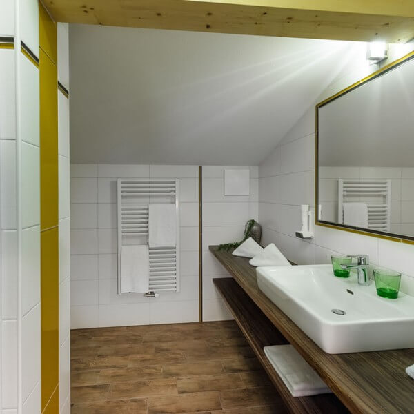 Badezimmer im Appartement Typ Obertauern © Wolkersdorfer