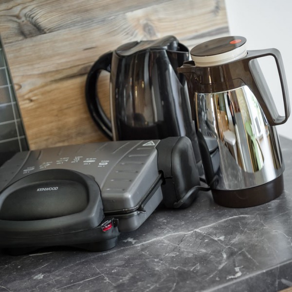 Toaster und Wasserkocher in den Appartements © Wolkersdorfer